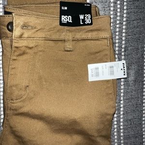 Men’s slim fit RSQ tan jeans